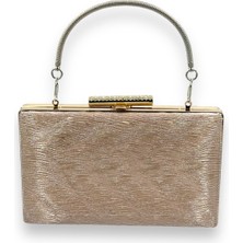 Biçanta Siyah Renk Lazer Su Yolu Desenli Abiye Çanta Gece Çantası Düğün Nişan Kına Çantası