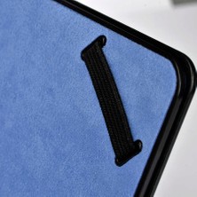 Canpay Lenovo Tab M10 Plus Uyumlu Tablet Kılıfı Pu Deri 360 Derece Dönebilen Universal Kılıf Case Açık Mavi