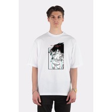 Green Mint  Beyaz Oversize T-Shirt Yumi "yumin" Yoshizawa