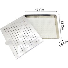 Barişhan Medical Cerrahi Metal Sterilizasyon Konteyner 17X13X1.5 cm Cerrahi Konteyner Tıbbi Laboratuvar Malzemesi