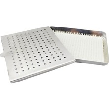 Barişhan Medical Cerrahi Metal Sterilizasyon Konteyner 17X13X1.5 cm Cerrahi Konteyner Tıbbi Laboratuvar Malzemesi