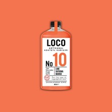 LocoShop NO 10 Lime Satsuma Mango Artizanal Alkolsüz Karışım Taze Sıkma Meyve Kokteyl Mix 900 ml