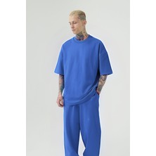 Yakamel Erkek Kısa Kollu Oversize Pijama Takımı