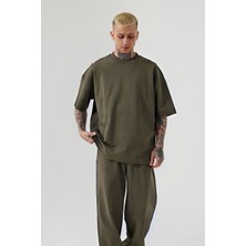 Erkek Kısa Kollu Oversize Pijama Takımı