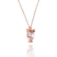Neva Jewelry Taşlı Baykuş Kolye