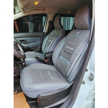 Prestij Oto Giyim Dünyası Opel Corsa 2003 Nirvana Serisi Oto Koltuk Kılıfı / Gri K