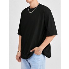 Jakinta Outdoors Unisex Oversize Salaş Düz Tshirt