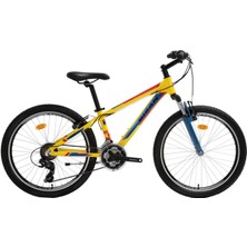 Bisan Kdx 2900 V 24'' 21V V-Fren Dağ Bisikleti Sarı 32CM