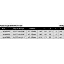 Insize 1205-300S 300 mm Mekanik Kumpas