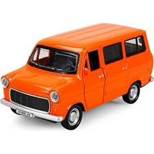 Metal ( Oyuncak )  Metal 1:36 Çek Bırak Ford Sesli ve Işıklı Minibüs Turuncu  (  1  Adet  )