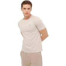 Lumberjack 4m M-CT102 Bsc C Nk T-Sh 4fx Bej Erkek Tshirt
