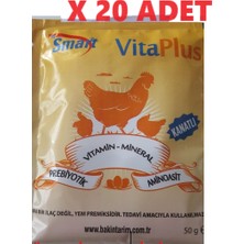 Bakın Tarım Vitaplus 50 gr x 20 Adet (1 kg )"civciv, Ördek ,hindi ve Tavuk  Için Vitamin-Mineral-Aminoasit -Prebiyotik )