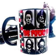 Mugs And Love Phsyco Team 3D Baskı Büyük Boy Kupa