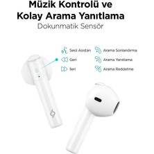 Polham Ttec Enc Gürültü Engellemeli 4 Mikrofonlu Bluetooth Kulaklık, Su Geçirmez Uzun Şarjlı Hafif