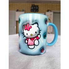 Mugs And Love Hello Kitty 3D Baskı Büyük Boy Kupa