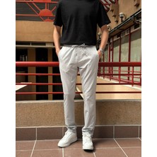 İnpool Erkek, Bel Lastikli, Standart-Fit, Duble Paça, Bağcıklı Pantolon 24INP286