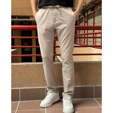 İnpool Erkek, Bel Lastikli, Standart-Fit, Duble Paça, Bağcıklı Pantolon 24INP286