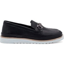 Voyager 9771 Bayan Deri Ayakkabı - Siyah - 40