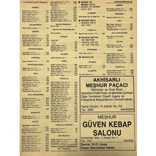 Hasyılmaz Manisa 1987 Meslek Reklam Ilanı Efemera S-65
