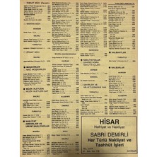 Hasyılmaz Manisa 1987 Meslek Reklam Ilanı Efemera S-73