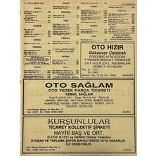 Hasyılmaz Manisa 1987 Meslek Reklam Ilanı Efemera S-87
