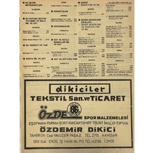 Hasyılmaz Manisa 1987 Meslek Reklam Ilanı Efemera S-101