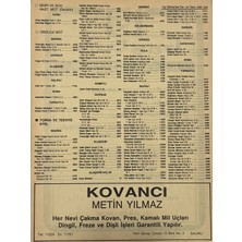 Hasyılmaz Manisa 1987 Meslek Reklam Ilanı Efemera S-109