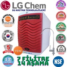 Lg Chem Gold Plus  Beyaz-Kırmızı Renk 12 Litre 14 Aşama 7 Filitre Su Arıtma Cihazı