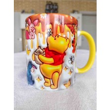 Mugs And Love Winny The Pooh Sarı 3D Baskı Büyük Boy Kupa