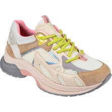 Pullman Kadın Spor Ayakkabı Sneaker SMS-30170   BEJ PEMBE