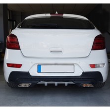 Oto h.i.t. Chevrolet Cruze Hatchback Uyumlu Body Kit Difüzör 2 Çıkış Gri Kare