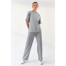 Yakamel Kadın Kısa Kollu Penye Pijama Takımı