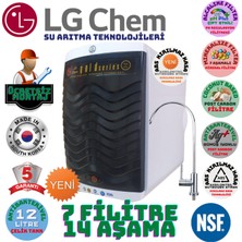 Lg Chem Gold Plus Ücretsiz Montaj Beyaz-Siyah Renk 12 Litre 14 Aşama 7 Filitre Su Arıtma Cihazı