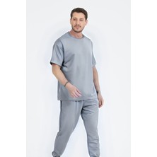Yakamel Erkek Kısa Kollu Yazlık Pijama Takımı