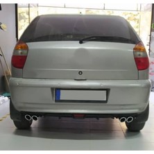 Oto h.i.t. Fiat Palio Yeni Kasa Uyumlu Body Kit Difüzör 4 Çıkış Siyah Yuvarlak