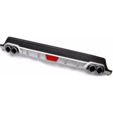 Oto h.i.t. Hyundai Accent Blue Uyumlu Body Kit Difüzör 4 Çıkış Yuvarlak Gri Model 1