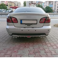 Oto h.i.t. Nissan Primera Uyumlu Body Kit Difüzör 4 Çıkış Yuvarlak Gri Model 1