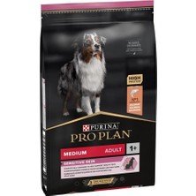 Pro Plan Medium Sensitive Skin Adult Somonlu Orta Irk Yetişkin Köpek Maması 3 x 1 kg Açık Paket