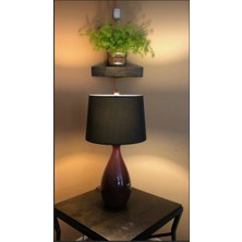 Yggdrasil Home Decor Dekoratif Doğal Ahşap  Üçgen Köşe Raf  30x30x4 cm  (Gizli Aparatlı Raf)