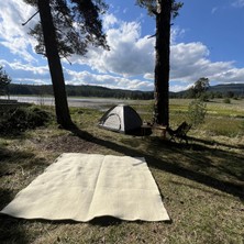 Mvt Wild Alakiyiz Kamp Kilimi, Kamp Çadırı Altlığı, %100 Doğal Yün Keçe, Sergi Piknik Örtüsü