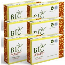 Biosoapy Nem ve Bakım Için Argan Sabunu 100 gr x 6 Adet Doğal Nem ve Bakım Için Doğalçözüm