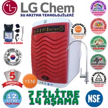 Light Gastro Lg Chem Gold Plus Pompalı  Beyaz-Kırmızı  Renk 12 Litre 14 Aşama 7 Filitre Su Arıtma Cihazı