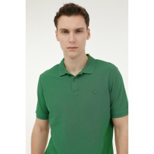 Lumberjack M-CT953 Basıc P.t-Sh 4fx 101533534 Erkek Polo Yaka T-Shirt K.yeşil S-Xxl