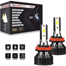 Teklight Ultimate Mini LED Xenon Far Ampulü 12000 Lümen Csp Kısa Tip Mini Slim Şimşek Etkili H4 / H7 / H1 / H11