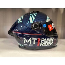 Mt Helmets Kask mt Braker Sv Punk Rider C7 Parlak Blue/black