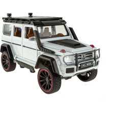 mixoyuncak 1:16 Ölçek Metal Model Suv Araba Çek Bırak Işıklı Sesli Beyaz