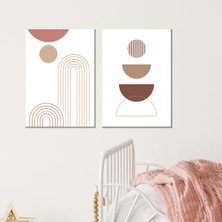 Fatofotofan Geometrik Tasarım 2'li Poster A4 Ebat Çerçevesiz
