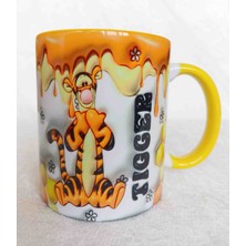 Mugs And Love Tigger 3D Baskı Büyük Boy Kupa