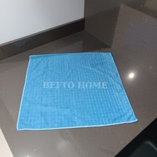 Befto Home Mavi ve Yeşil Renk,2 Adet 40X40 cm Mikrofiber Süper ,temizlik, Mutfak Bezi