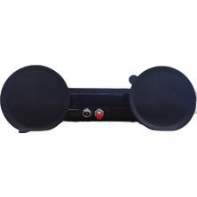 Array Tepe çakar lamba mıknatıslı vantuzlu 21 fonksiyonlu 15,5cm  6 ledli kırmızı-mavi usb-fiş şarjlı-kumandalı  adet  / LAPA118-2